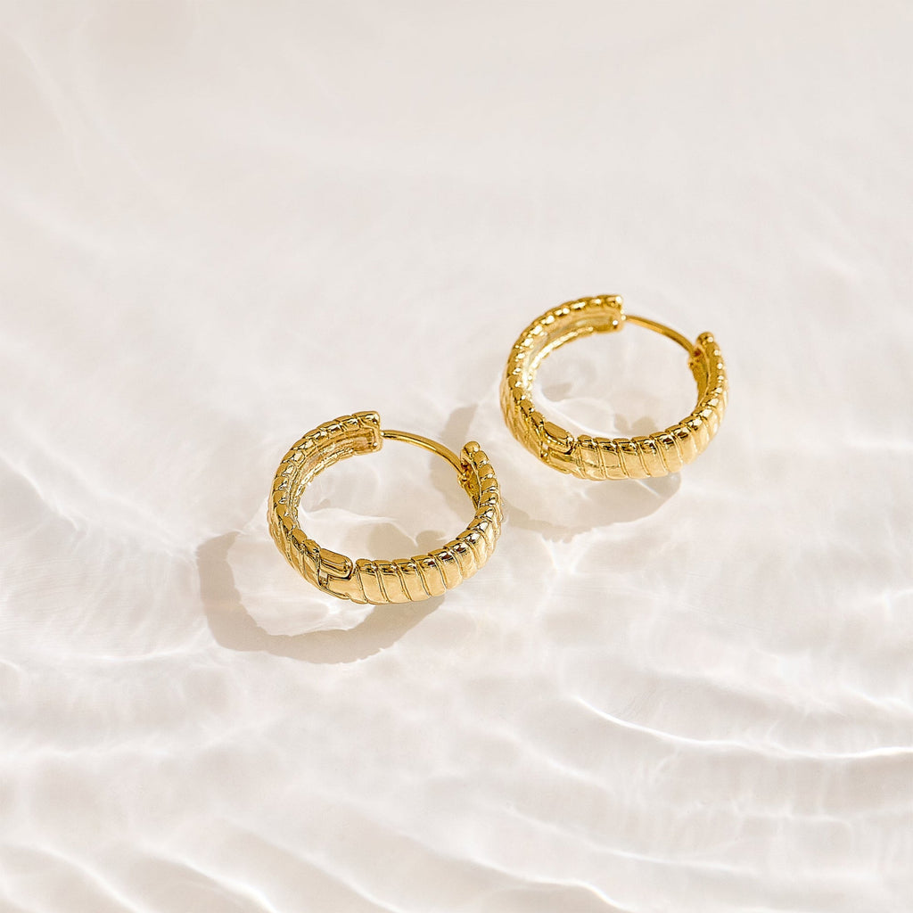 Golden Hoop Earrings