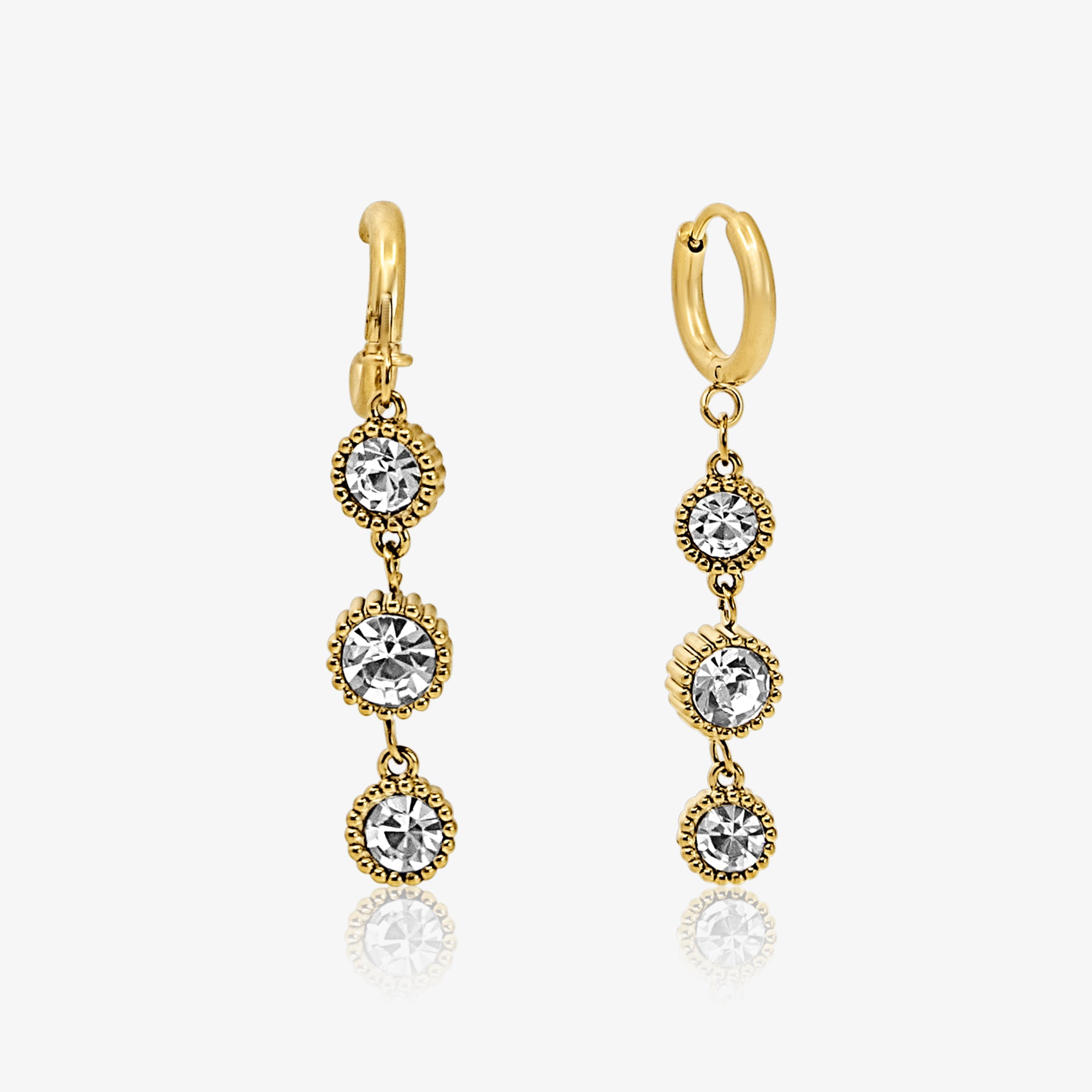 Dainty Sparkle Drop Earrings
