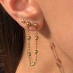 Shimmer Chain Stud Earring