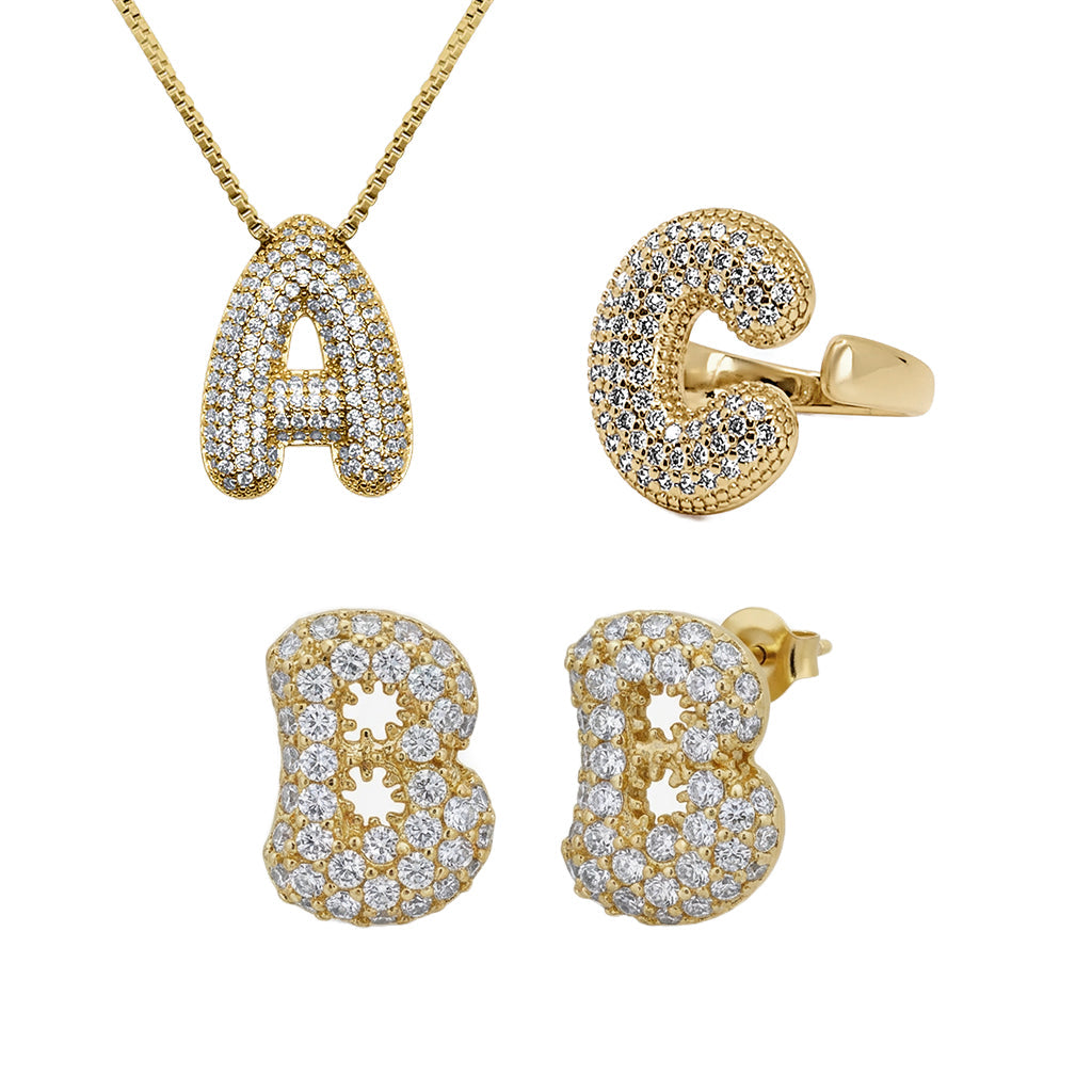 Adore Me Earring, Ring & Necklace Bundle - EVRYJEWELS