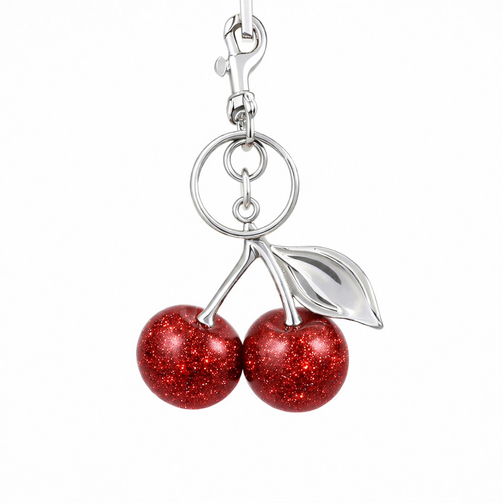 Red Cherry Bag Charm - EVRYJEWELS