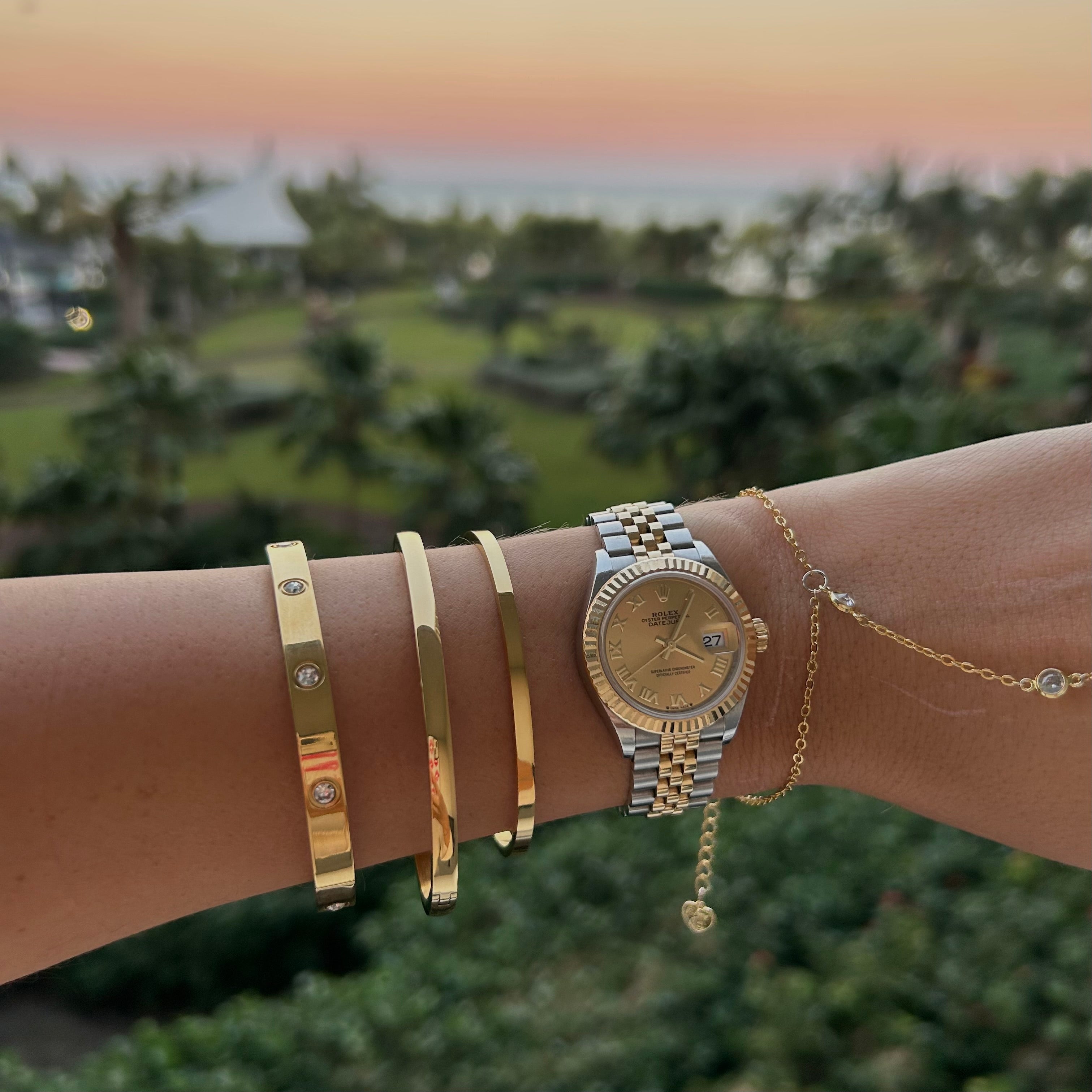 Waterproof Stainless Steel Bangle