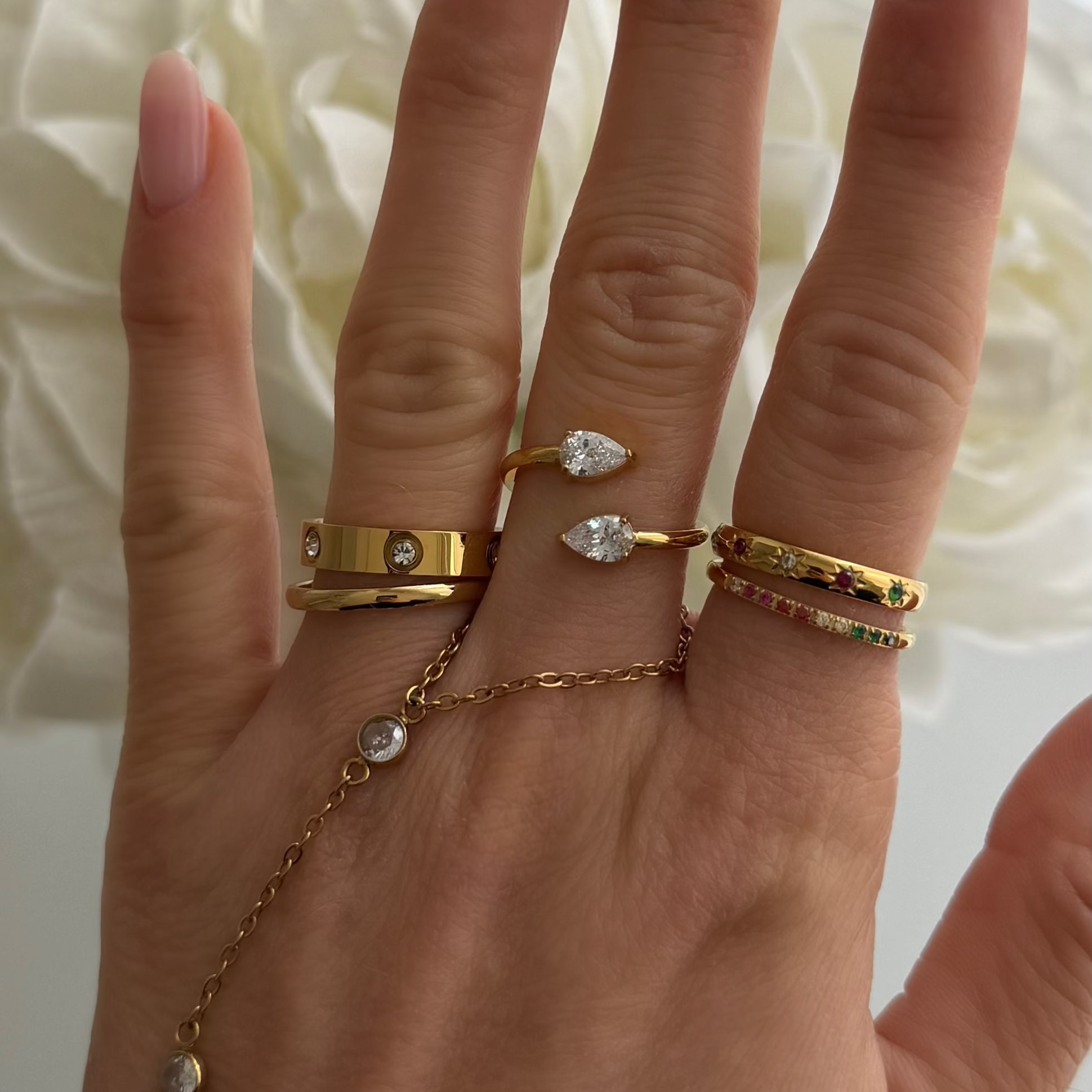 Rainbow's End Ring Set