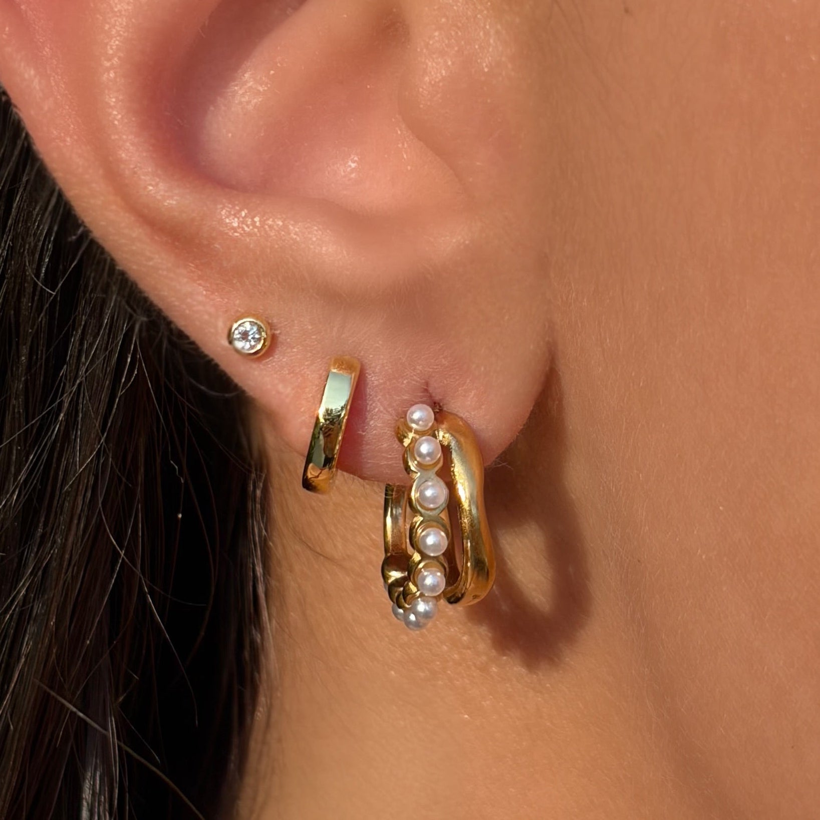 Ma Cherie Hoop Earrings - EVRYJEWELS