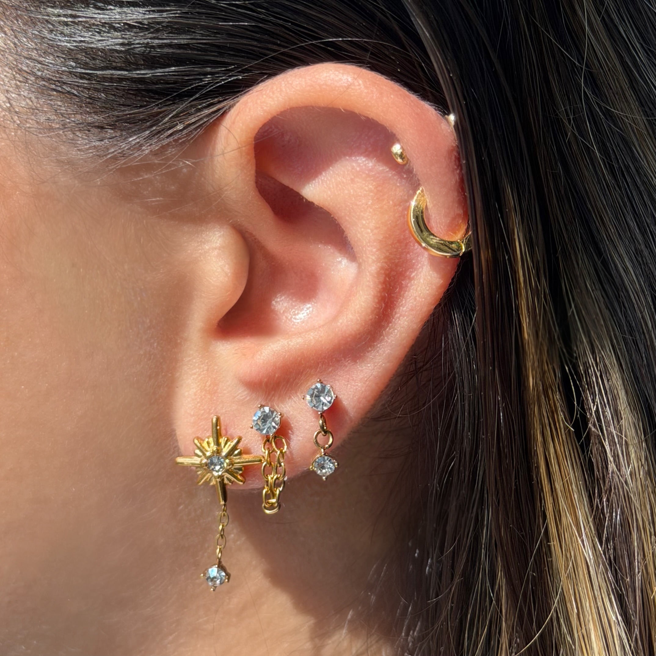 Meet Me At Midnight Flat Back Earring Bundle - EVRYJEWELS