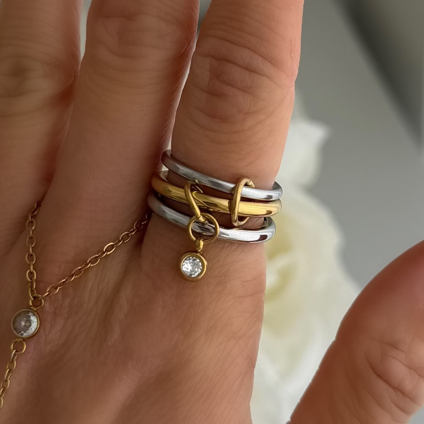 Ava Stacked Ring - EVRYJEWELS