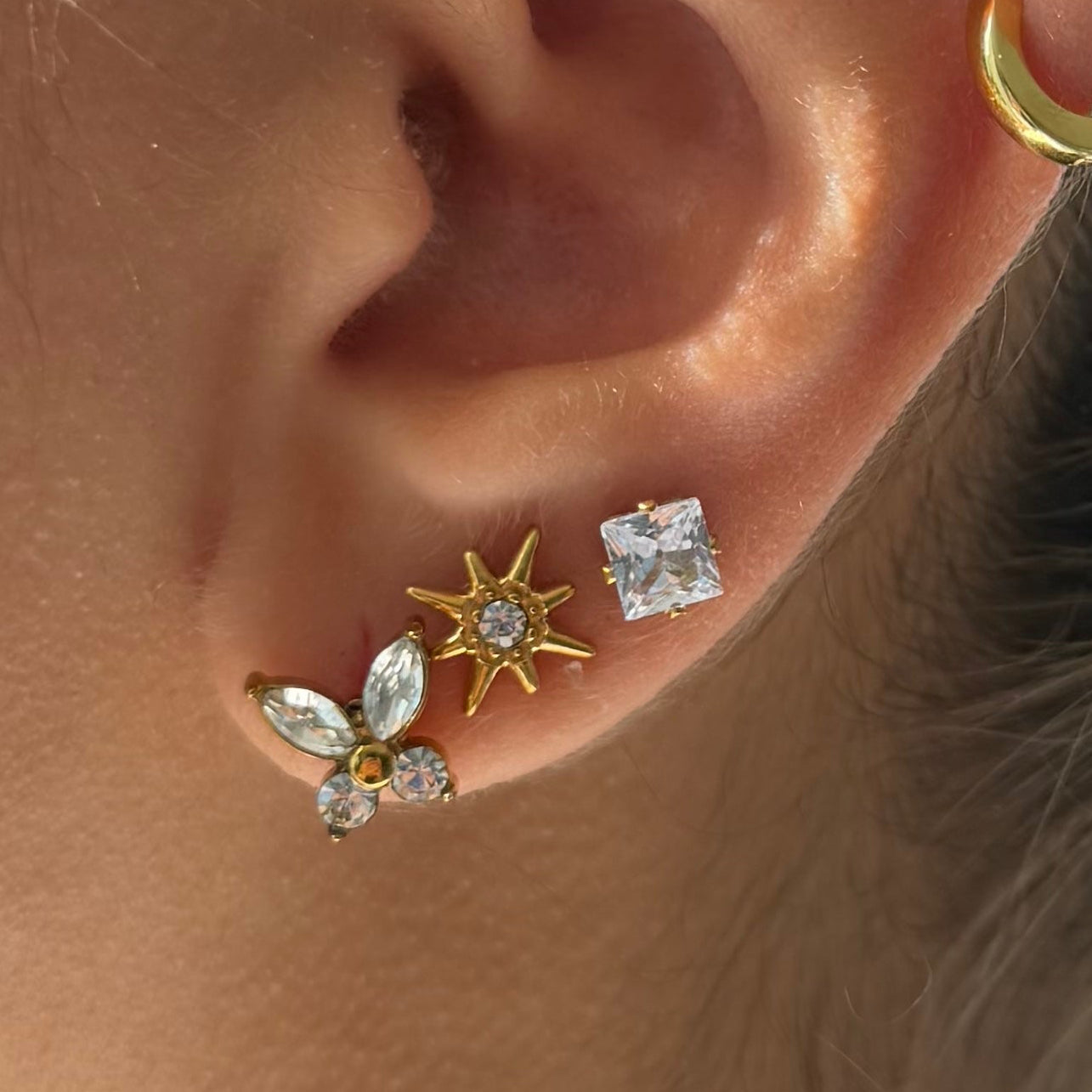 Eternal Twinkle Flat Back Earrings Bundle - EVRYJEWELS