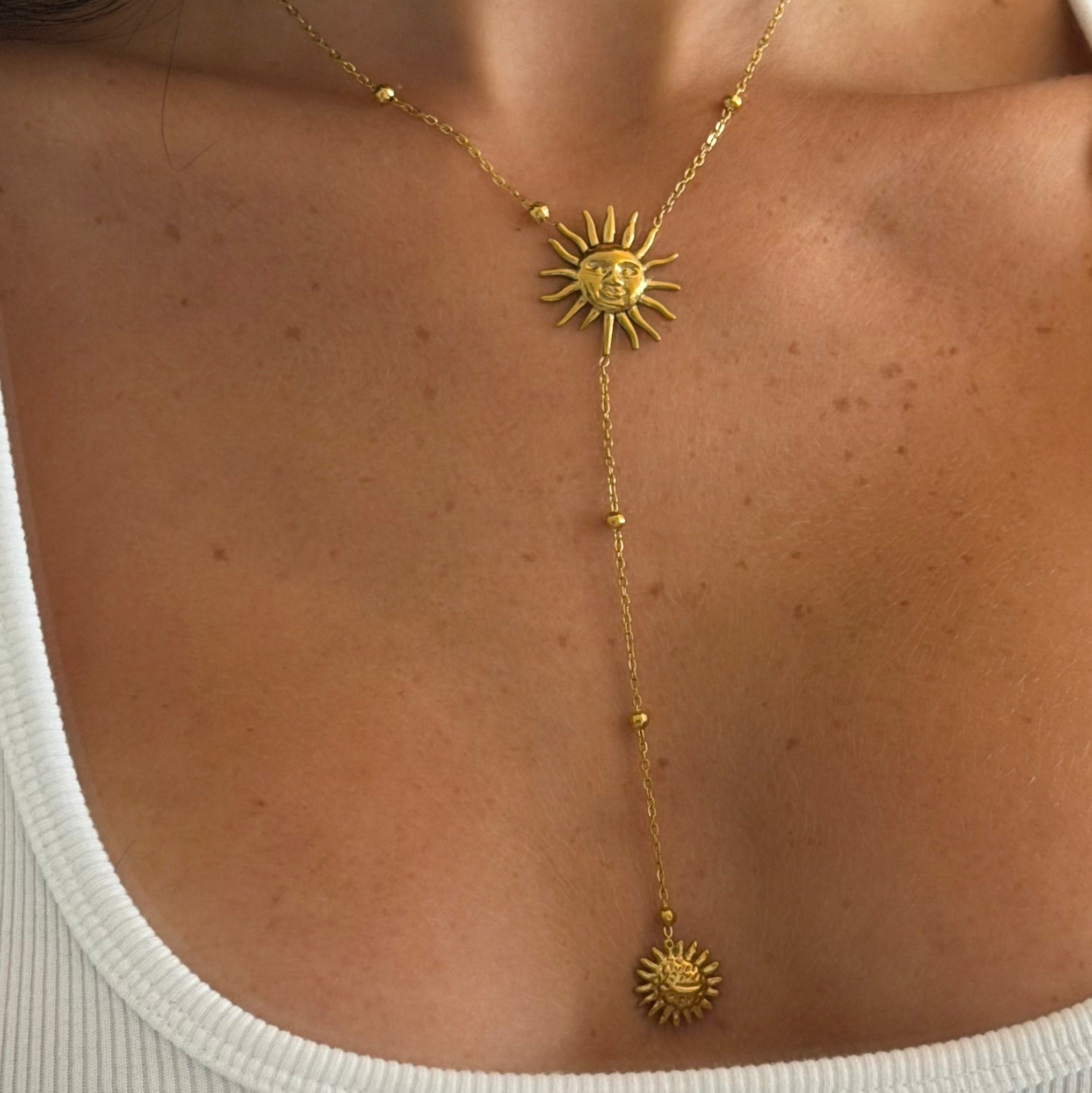 Sunny Glow Lariat Necklace - EVRYJEWELS