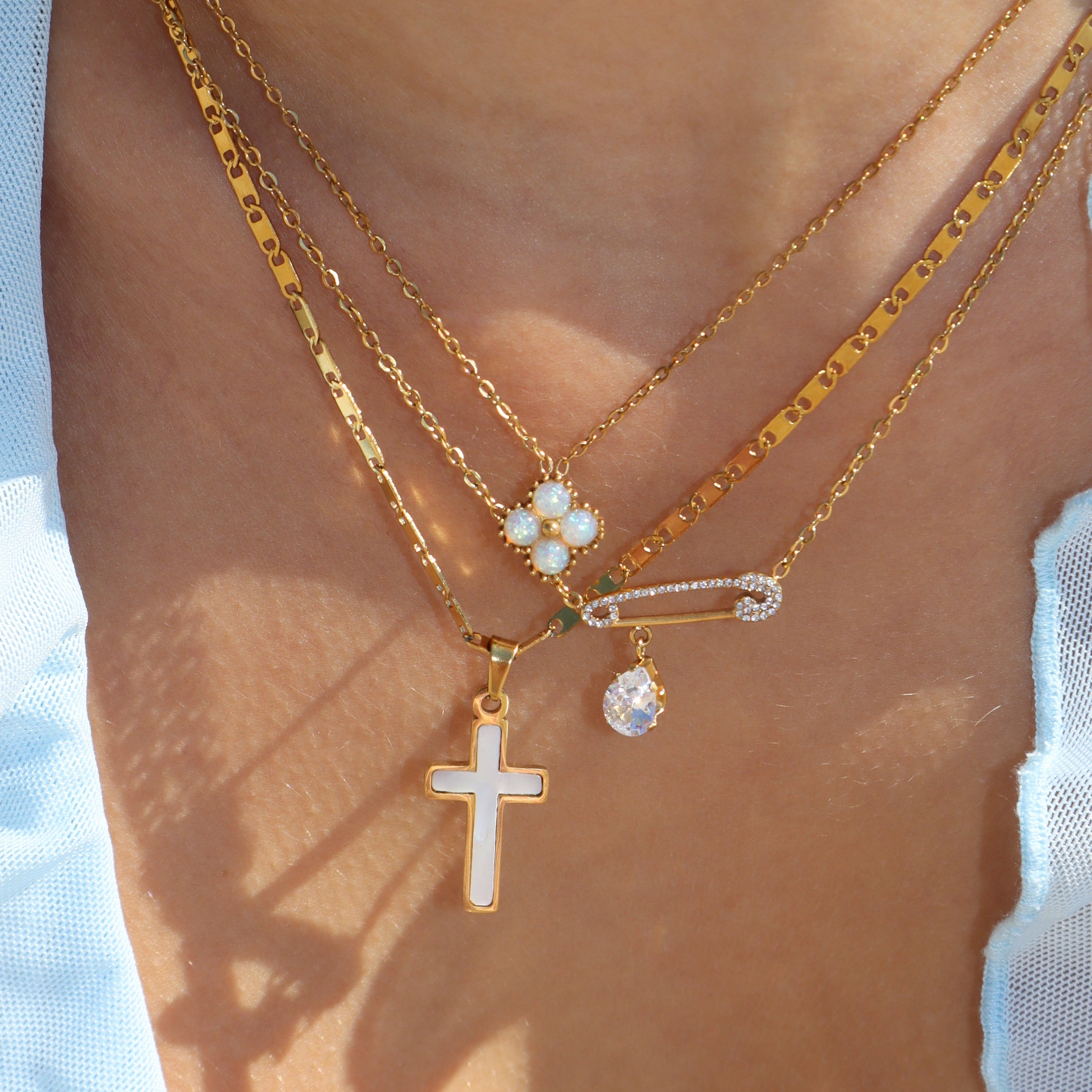 Opal Blossom Necklace