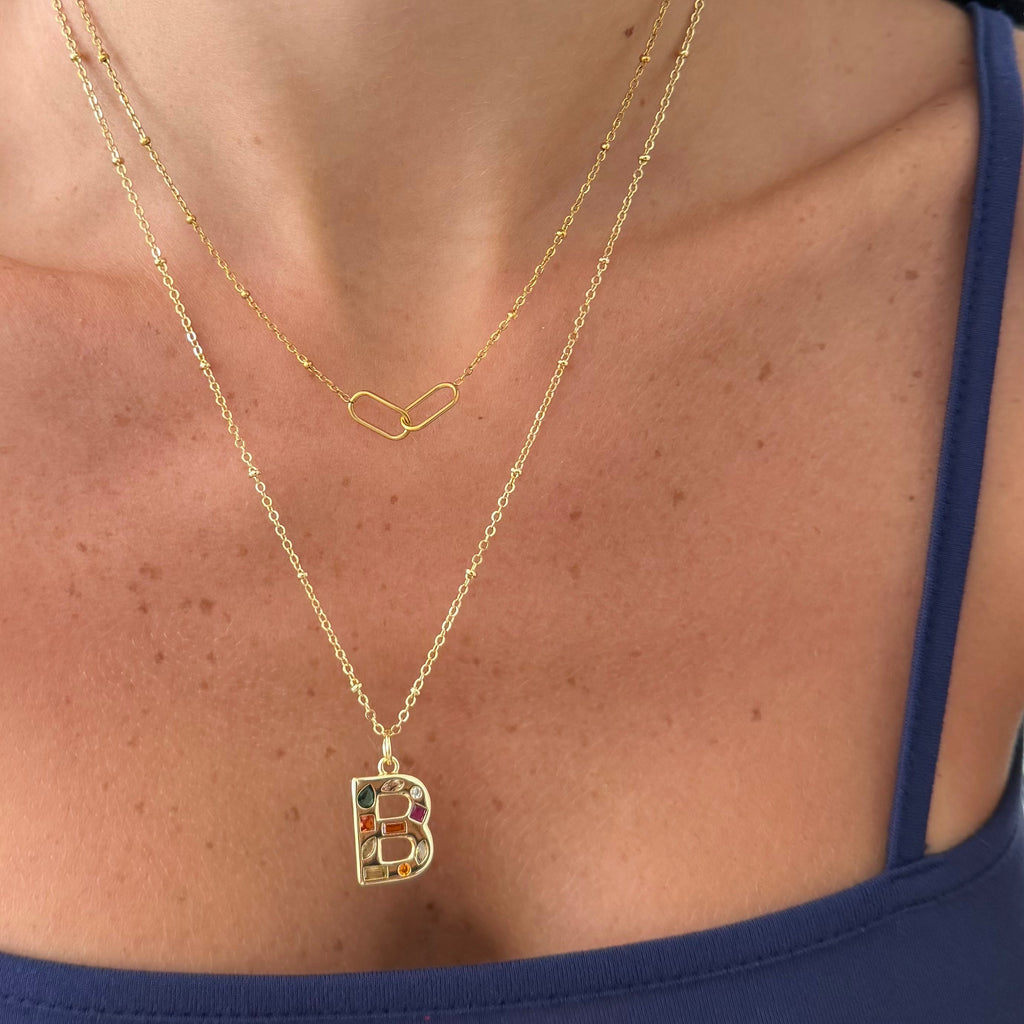 Bright Babe Initial Necklace