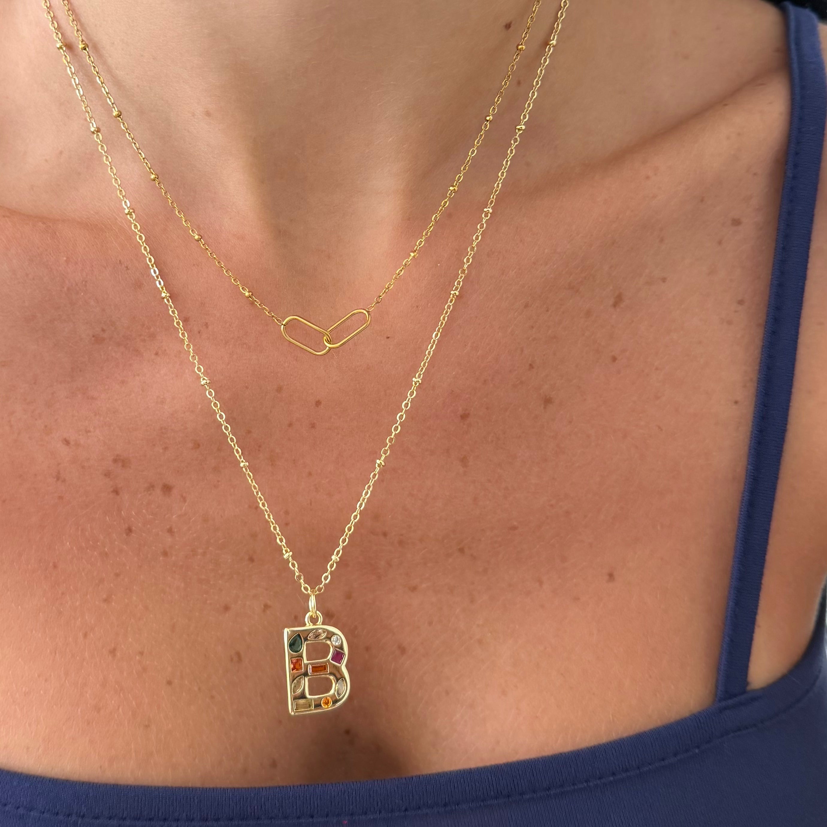 Bright Babe Initial Necklace