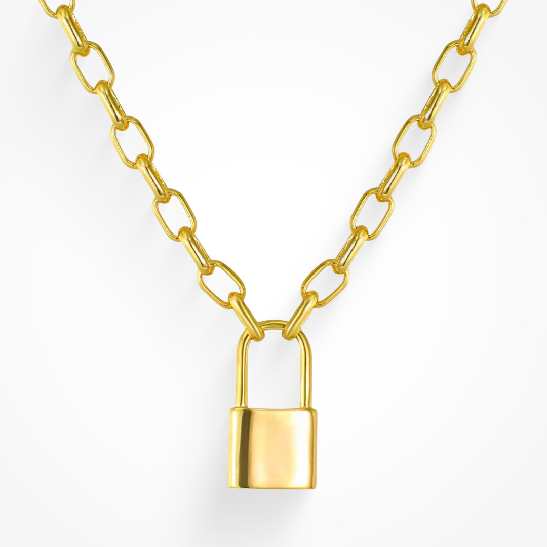 Keep Me Lock Necklace - EVRYJEWELS