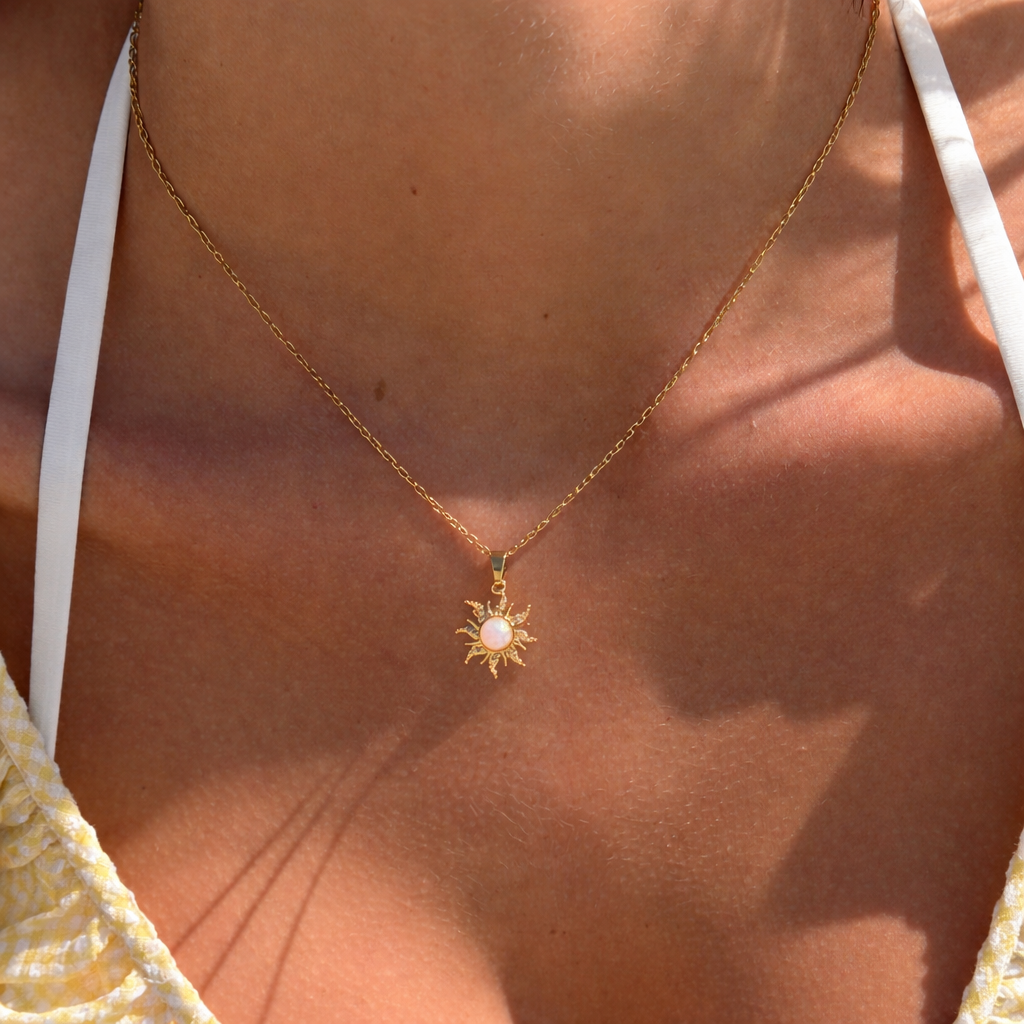 Aurora Sun Necklace - EVRYJEWELS