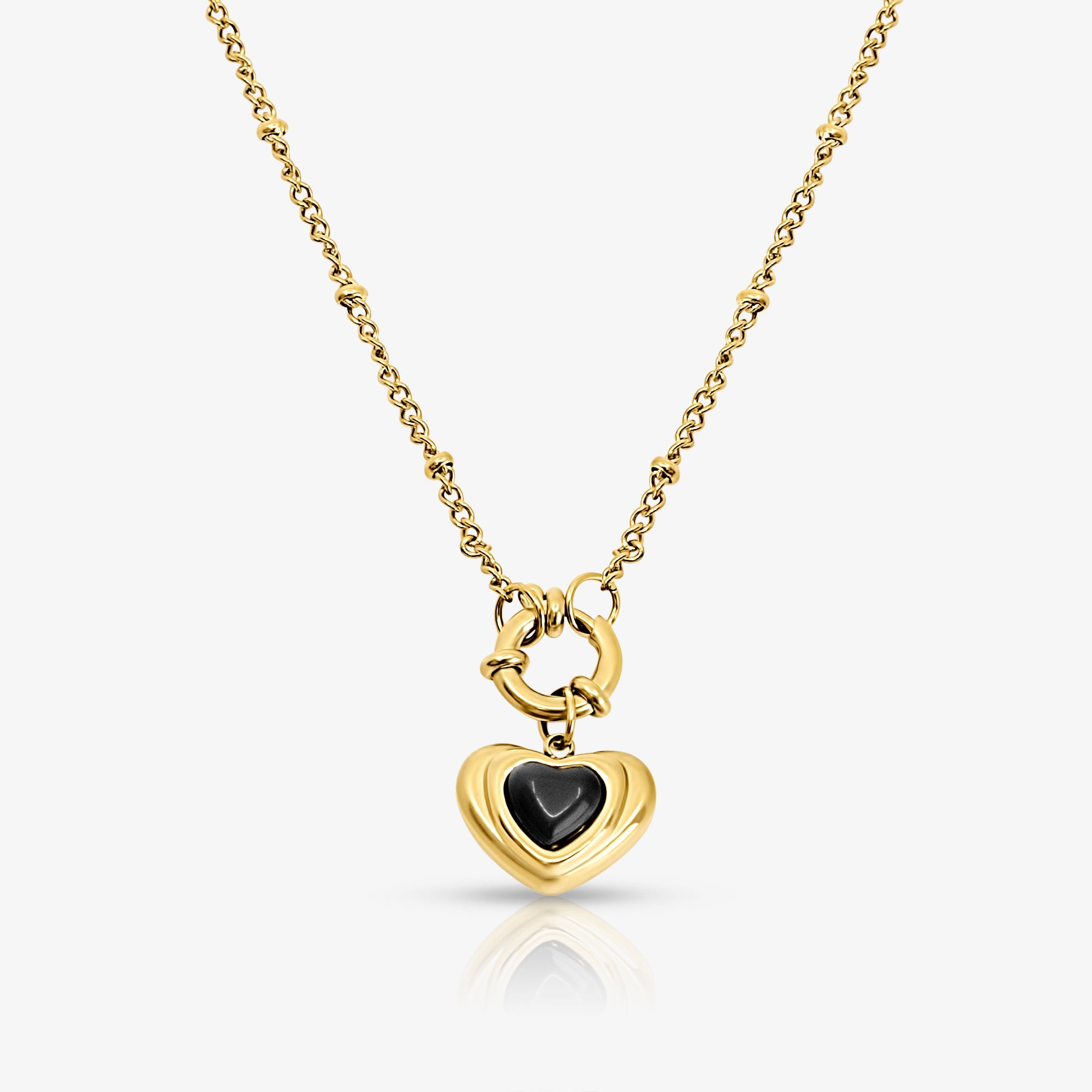 Midnight Heart Necklace