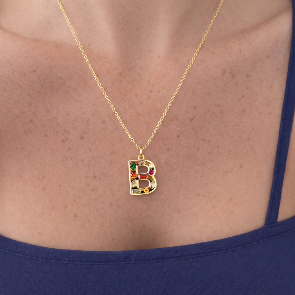 Bright Babe Initial Necklace - EVRYJEWELS