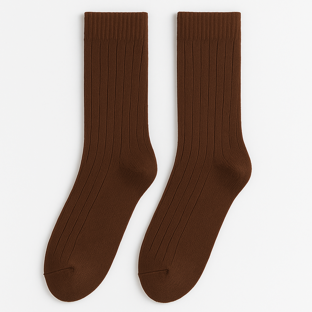 Essential Ribbed Crew Socks - EVRYJEWELS
