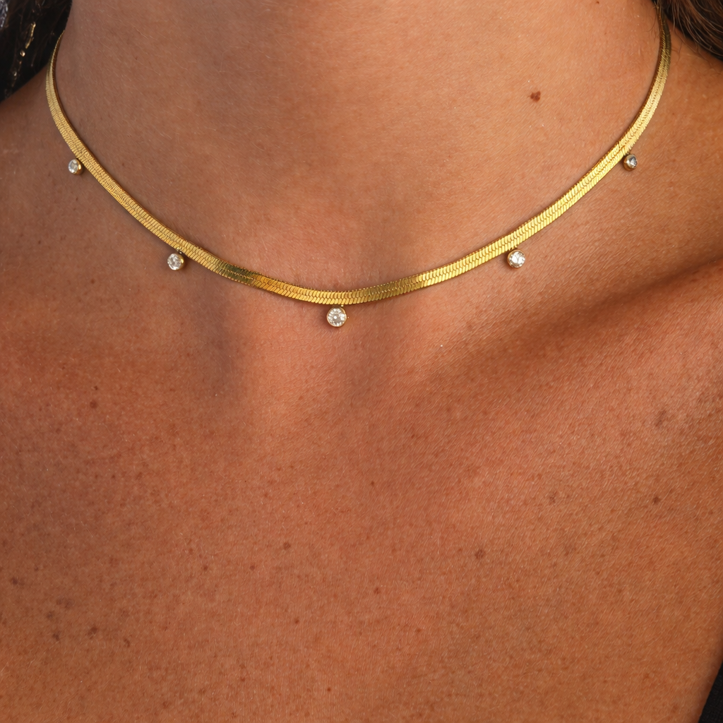 Glow Dots Choker Necklace