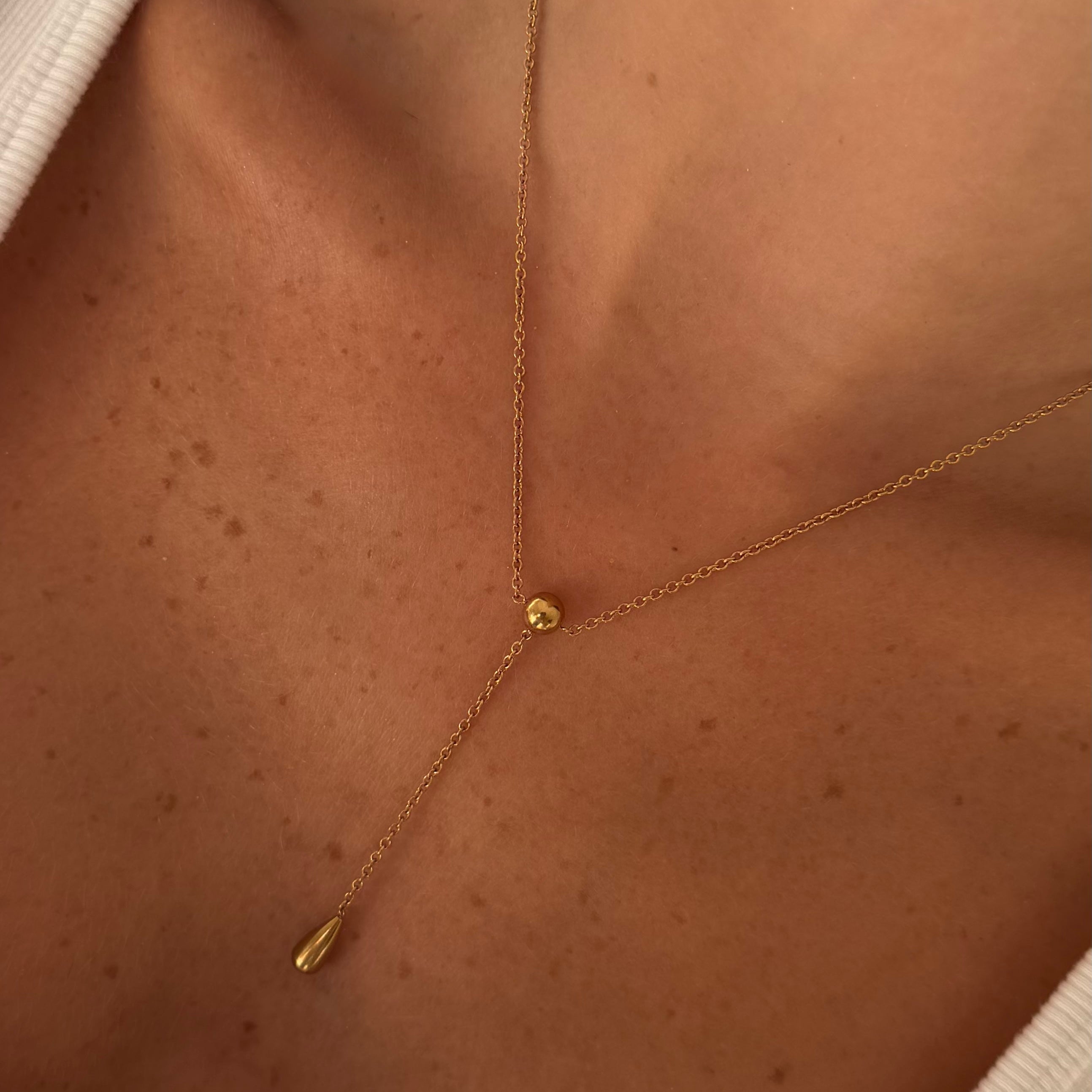 Luna Drop Lariat Necklace - EVRYJEWELS