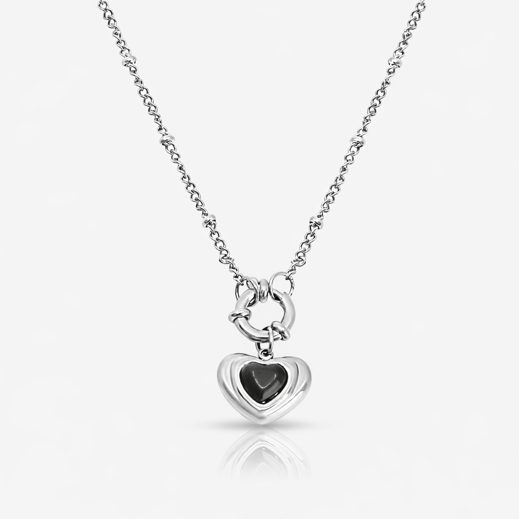 Midnight Heart Necklace