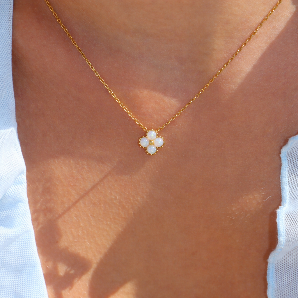 Opal Blossom Necklace - EVRYJEWELS