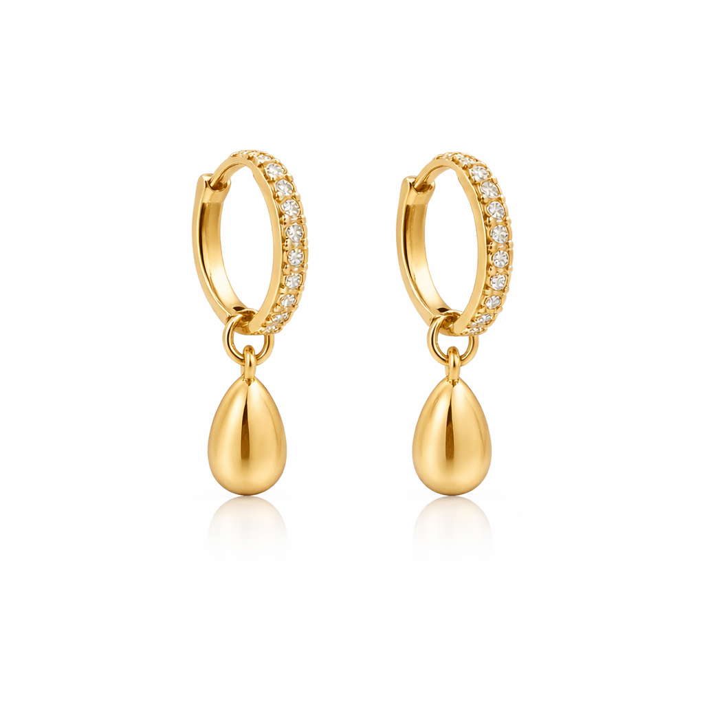 Shimmer Tear Earrings - EVRYJEWELS
