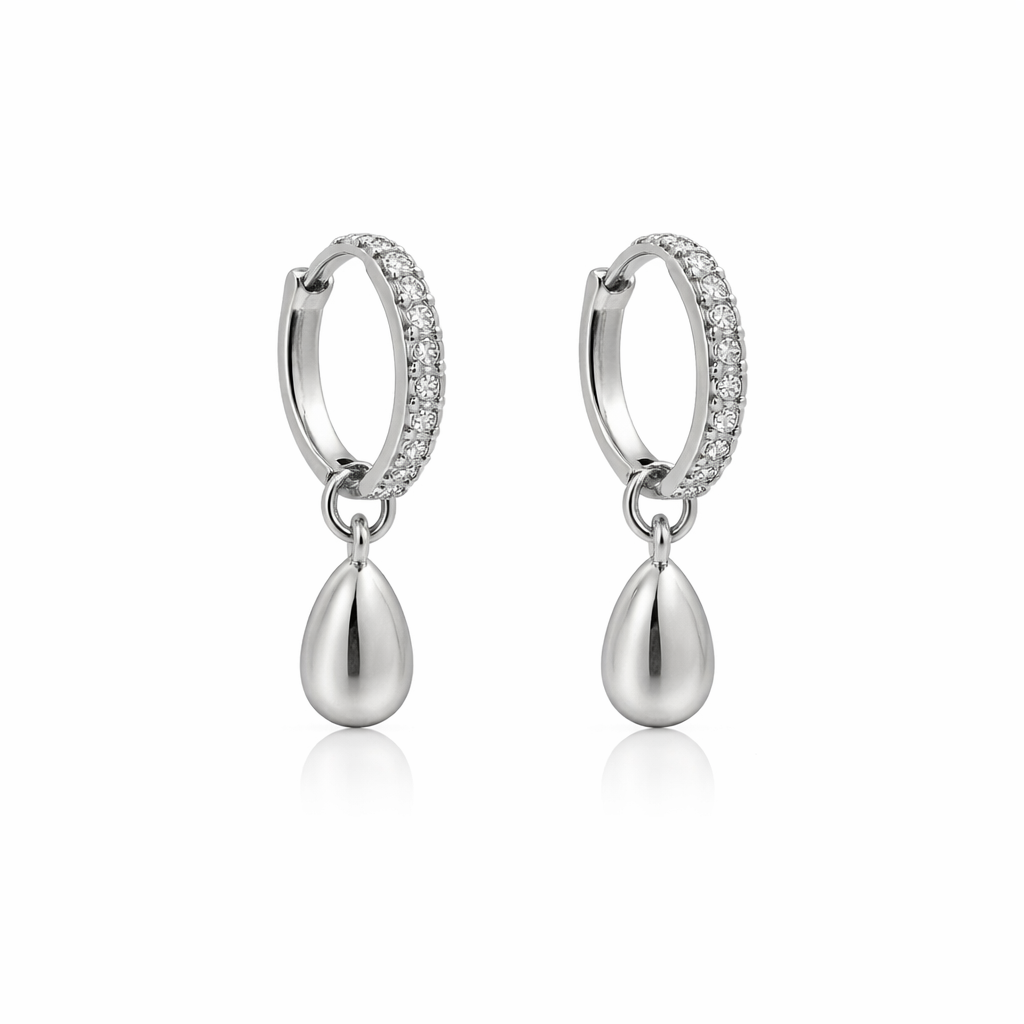 Shimmer Tear Earrings - EVRYJEWELS
