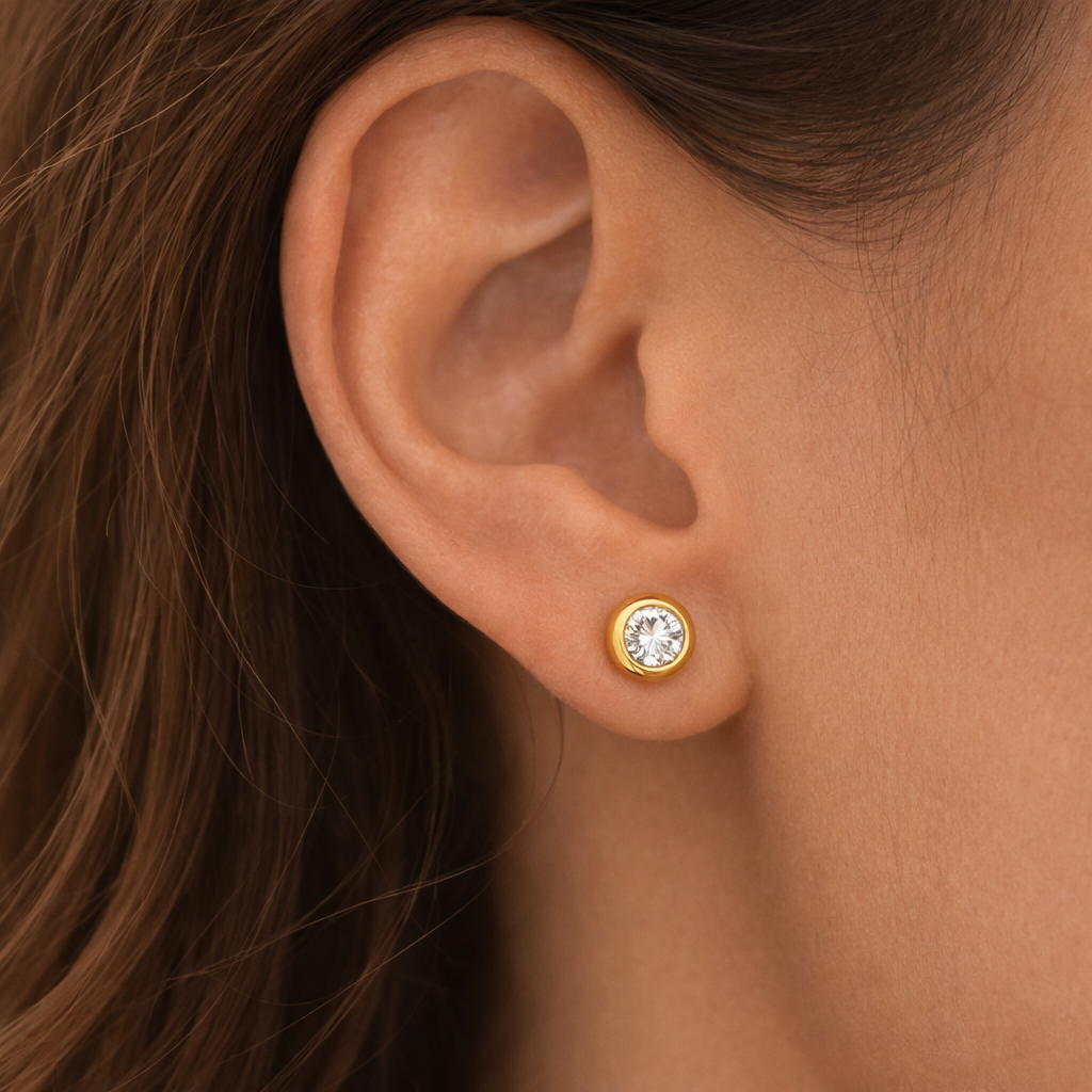 Shine On Flat Back Earrings - EVRYJEWELS